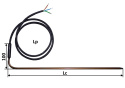 Grzałka jednostronna typ L, 220W 230V długość 920mm