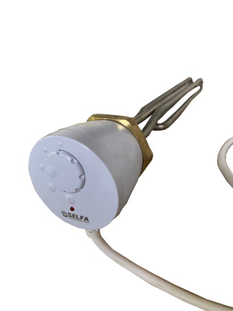 Grzałka nierdzewna 2000W 230V G 1 1/2" (6/4") L=300 z regulacją INCOLOY825